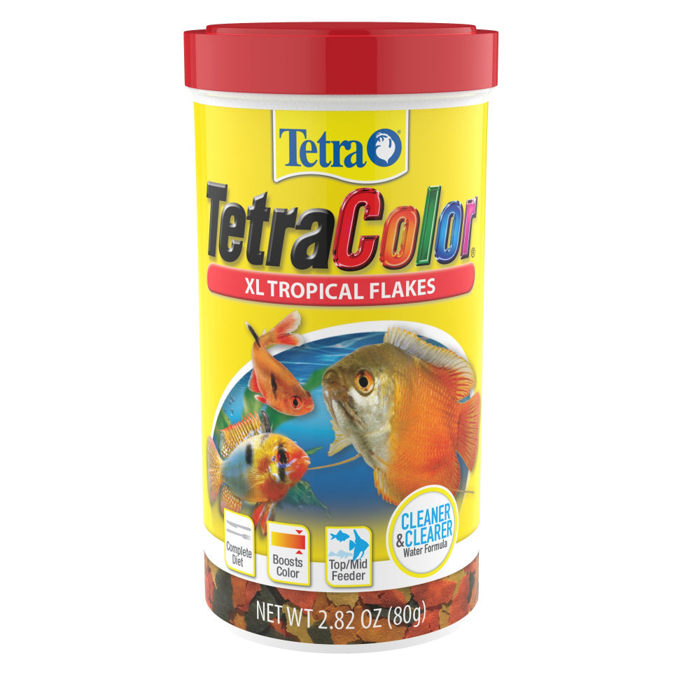  Tetra 16155 Min Large Tropical Flakes For Top/Mid Feeders,  5.65-Ounce : Pet Supplies