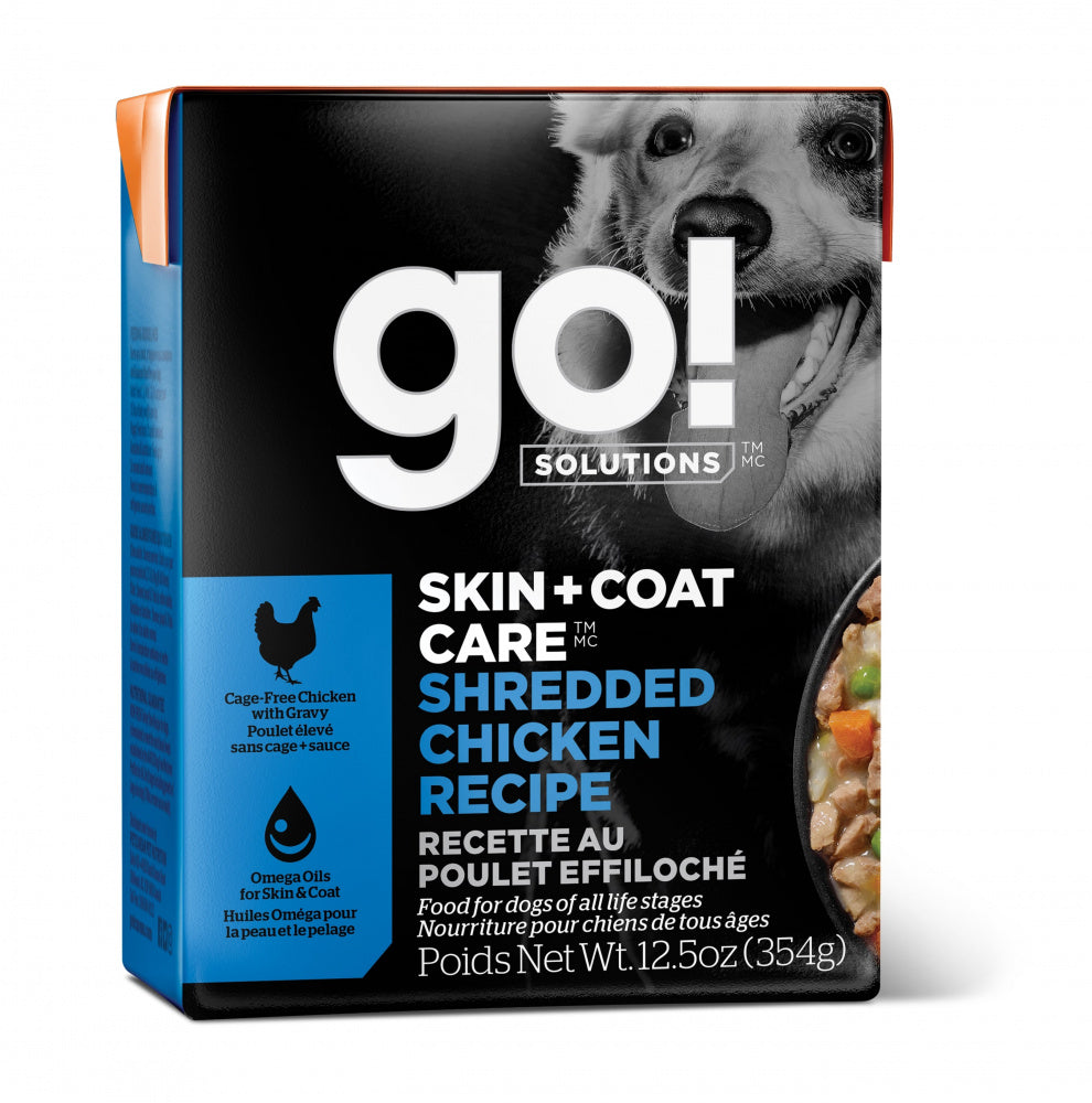 Petcurean Go Skin Coat Care Shredded Chicken Recipe Wet Dog