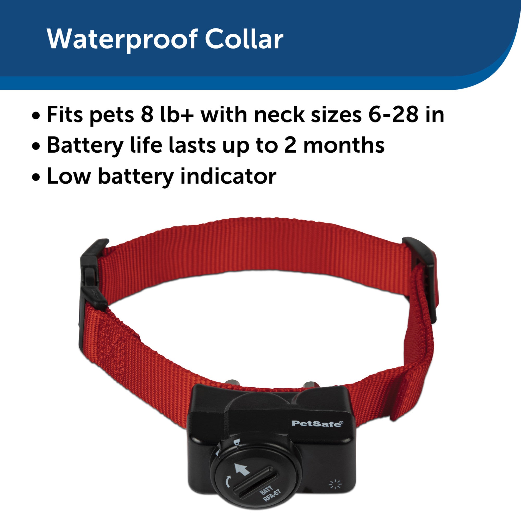 PetSafe Wireless Pet Containment System Receiver Collar for Dogs & Cats +5  lb., Waterproof
